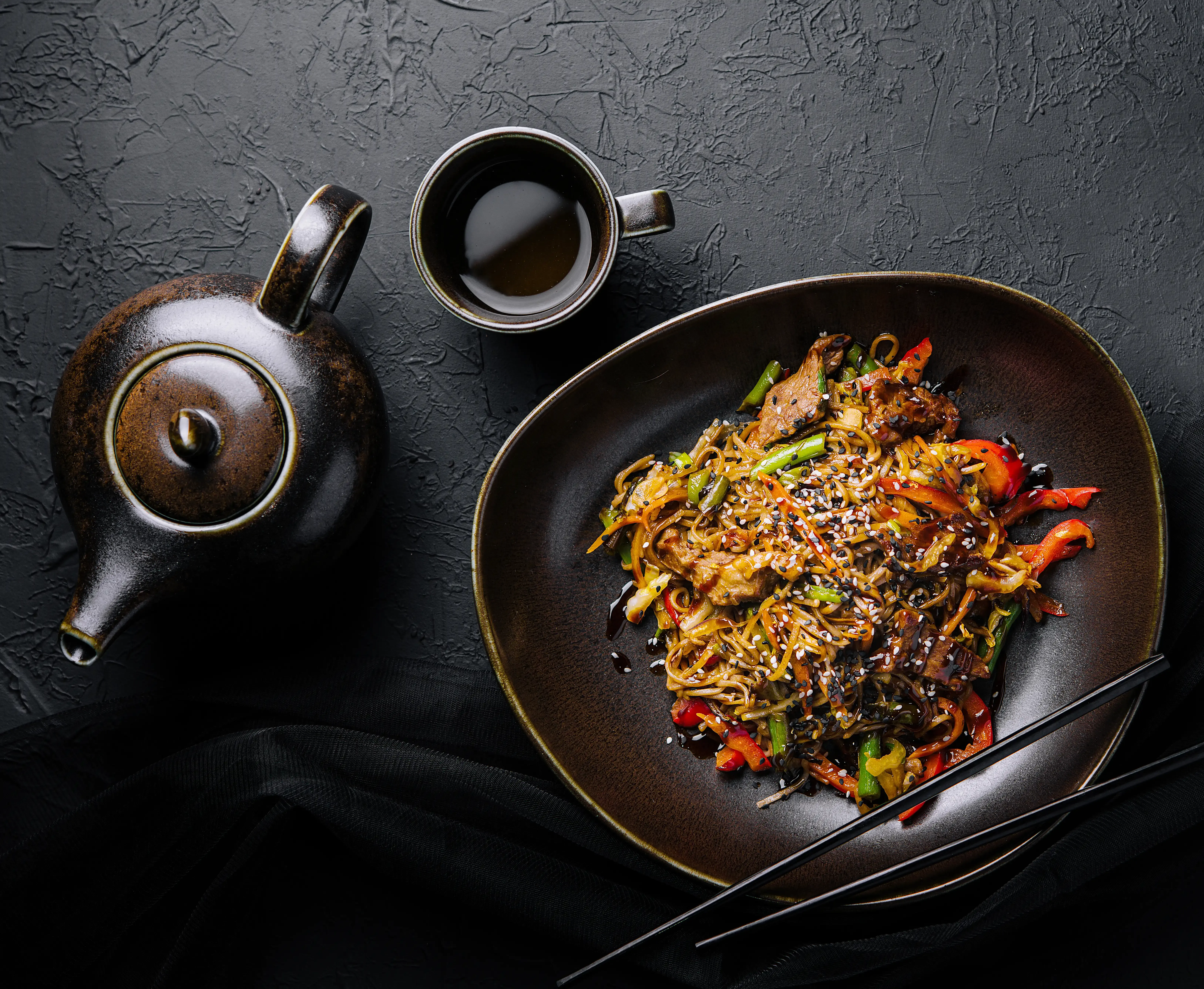 Placeholder image showing traditional Chinese tea setup