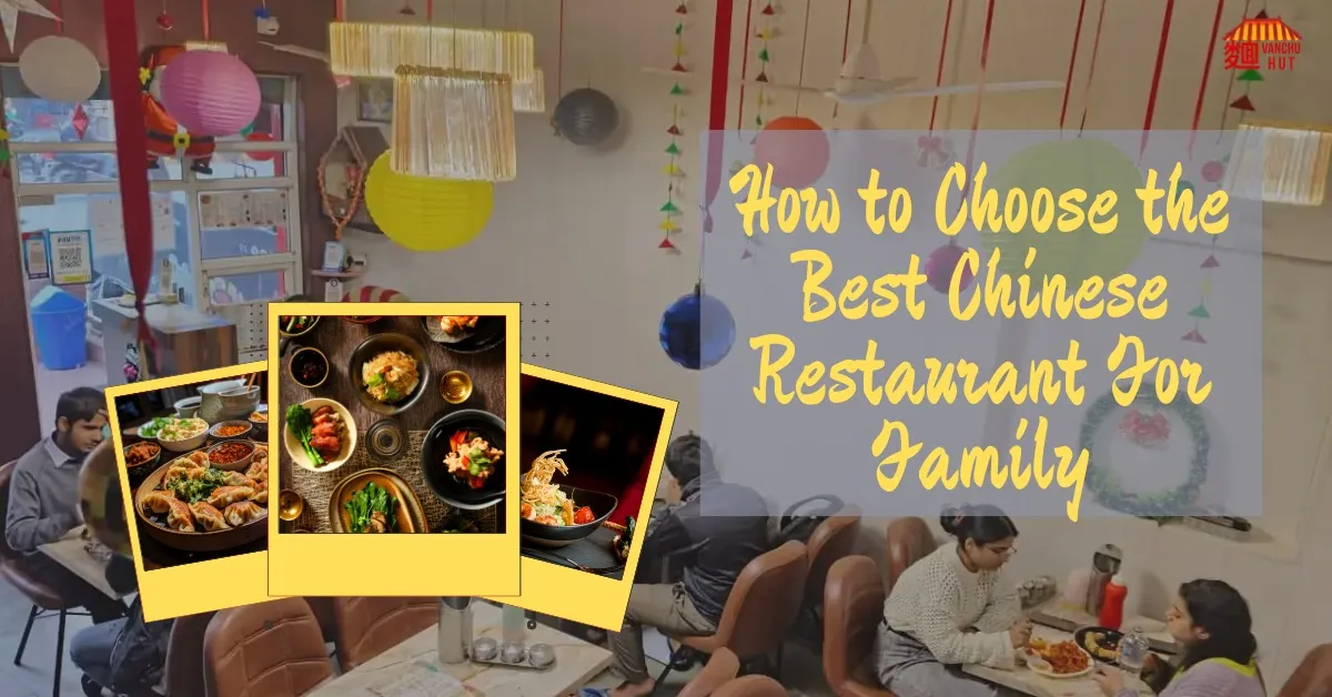 Family dining at a Chinese restaurant in Ghaziabad